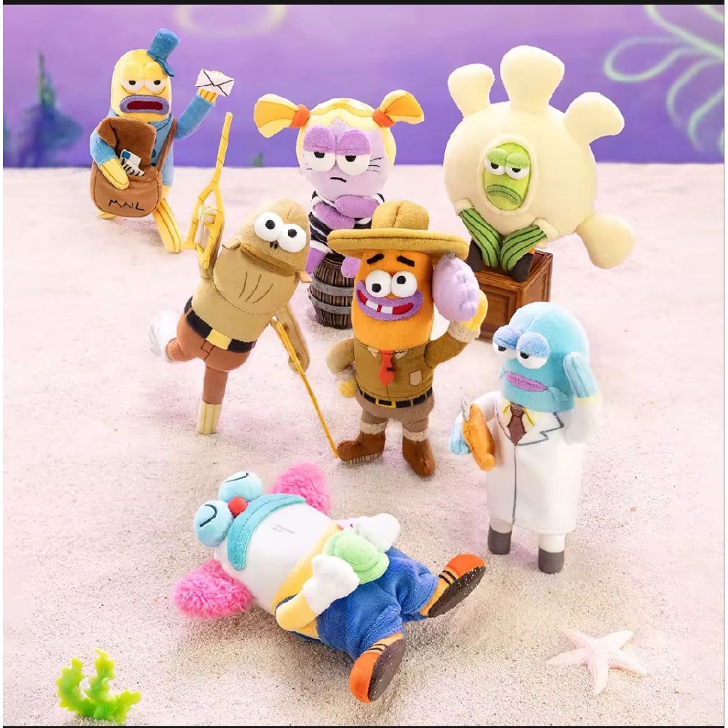 POP MART RESIDENTS BIKINI BOTTOM WHIMSICAL PLUSH PART 2 BLIND BOX