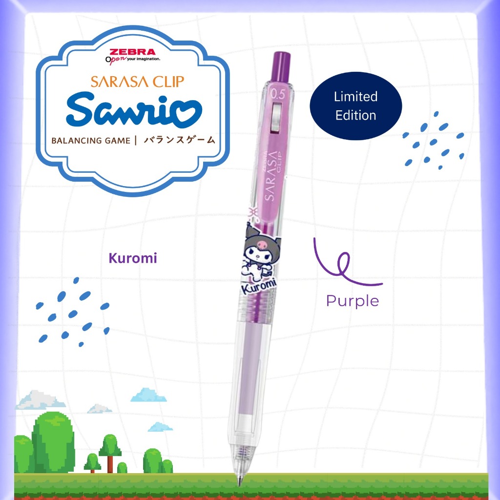 Alat Tulis Murah - ZEBRA SARASA CLIP 0.5 SANRIO LIMITED EDITION - Alat Tulis Pulpen Anak Sekolah - Z