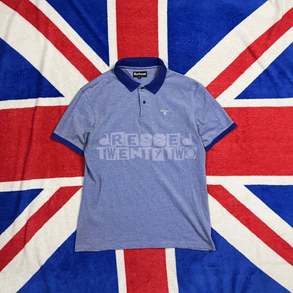 BARBOUR POLO SHIRT ROYAL BLUE SIZE XLARGE