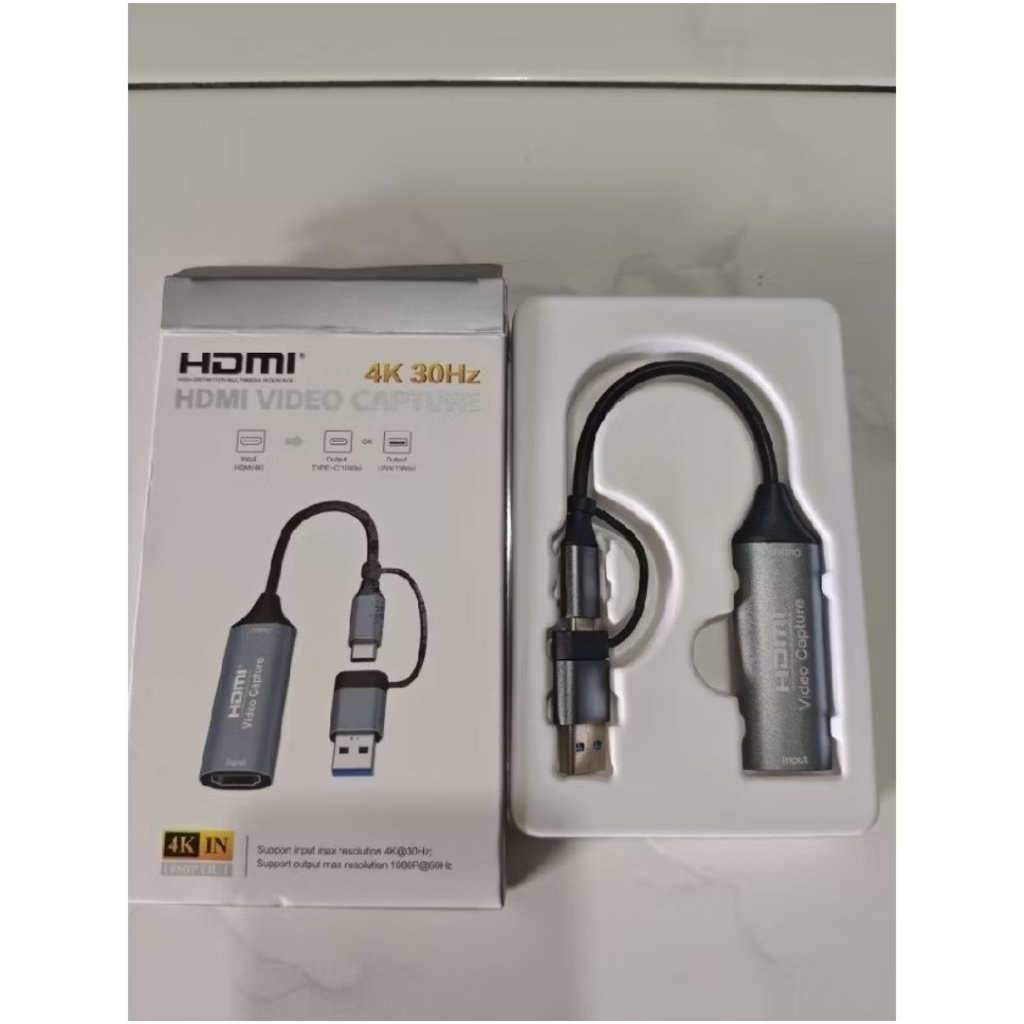 Hdmi video capture card usb 3.0 dan type c 60fps