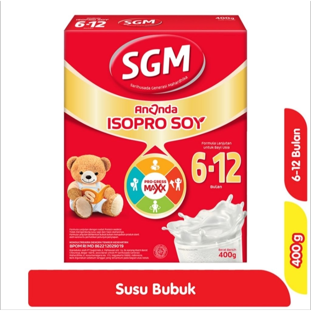 SGM Ananda Soya 2 Susu Formula Bayi 6-12 Bulan 400 g