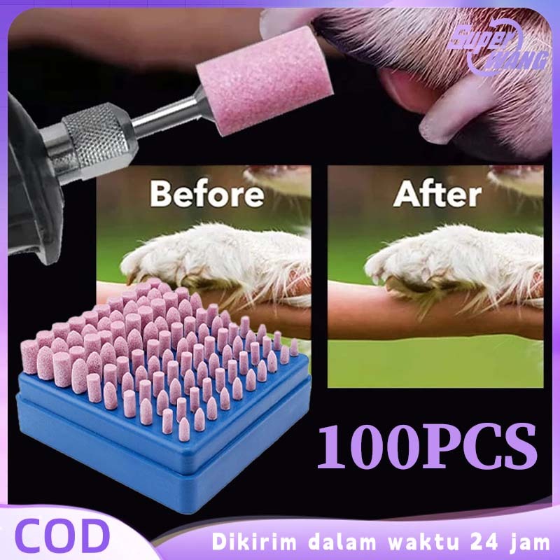 Isi 100pcs Mata Bor Gerinda Mini Serbaguna Mata Bor Asah Gerinda Mini Mata Bor Gerinda Kecil Batu Ge