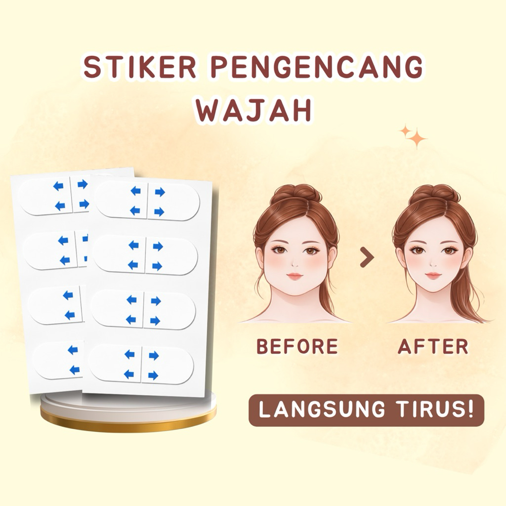 LIFTIE Face Lift Tape Stiker Tirus Penirus Pengencang Pengangkat Wajah Kerutan