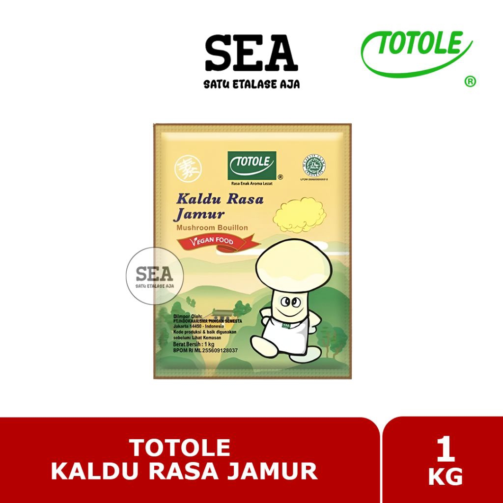 TOTOLE Kaldu Rasa Jamur 1kg - TOTOLE Kaldu Jamur 1 kg - TOTOLE Mushroom Bouillon 1 Kilogram