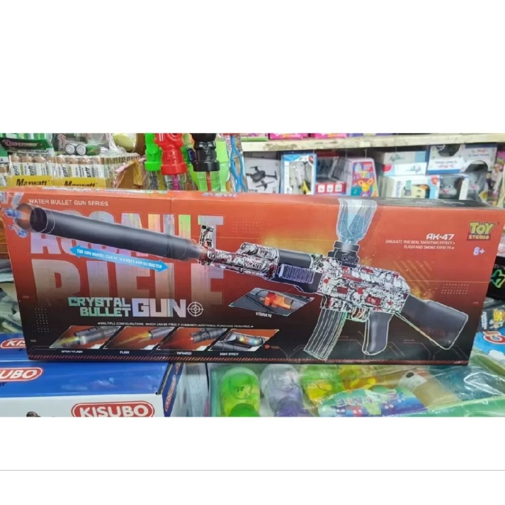 Mainan Tembakan Elektrik Water Gel Crystal Bullet Gun