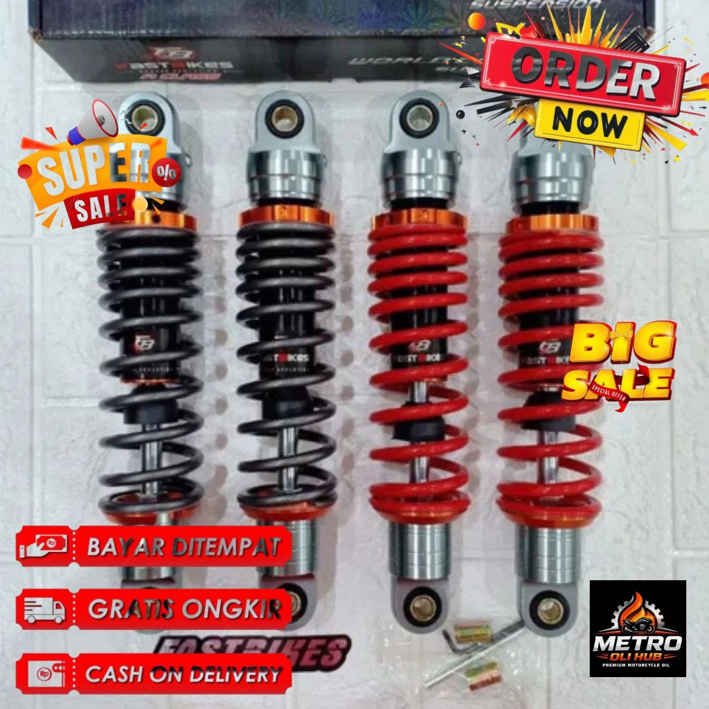 SHOCKBREAKER BELAKANG NON TABUNG FAST BIKES MODEL KTC RAZOR UK 280MM 320MM 340MM UNIVERSAL SUPRA F1Z