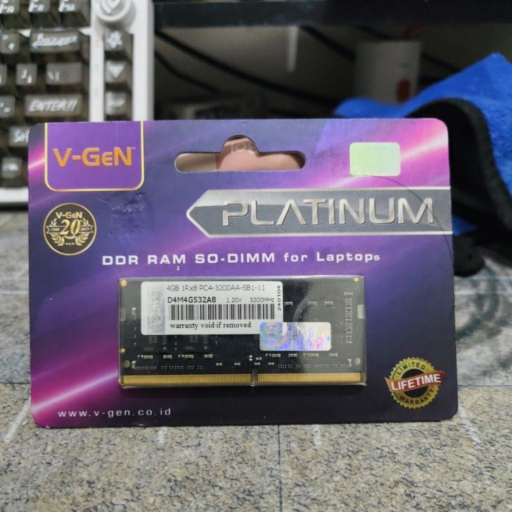 VGEN PLATINUM RAM SODIMM DDR4 3200MHZ 4GB SEGEL