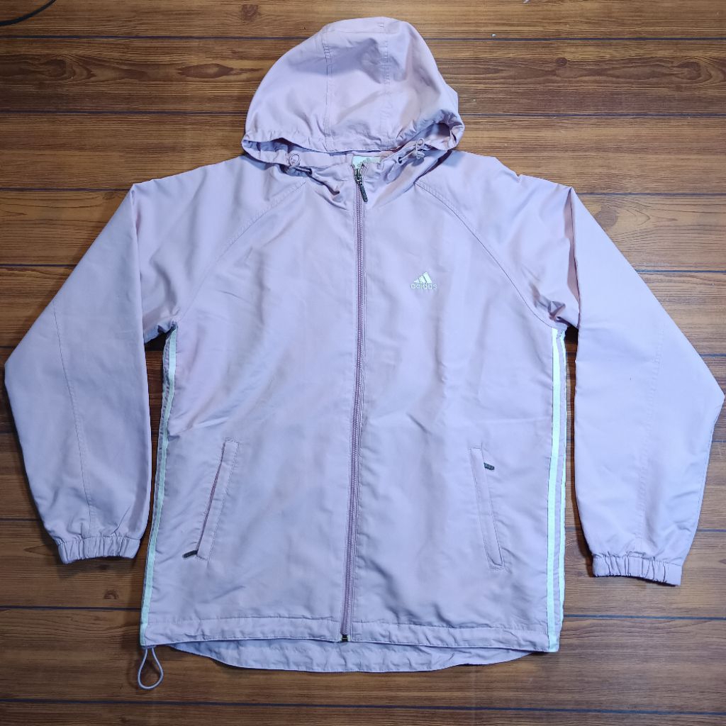 Jaket Adidas Outdoor Windbreaker Second Ungu size M/L