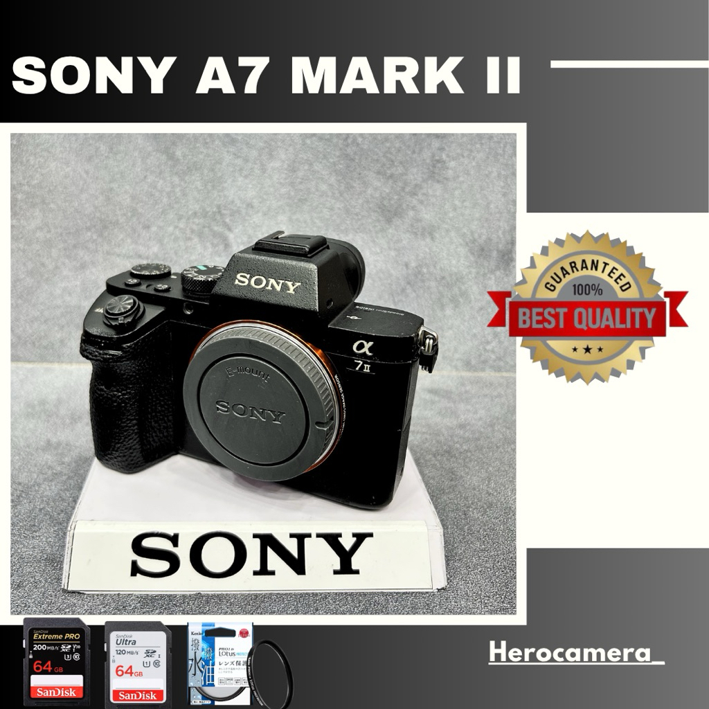 SONY A7 MARK II BODY ONLY SECOND MULUS FUNGSI NORMAL SEMUA