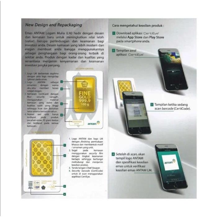 0,5 GR (GRAM) GOLDBAR/LOGAM MULIA/LM/EMAS BATANGAN ANTAM BERSERTIFIKAT LBMA - 0,5g 2026