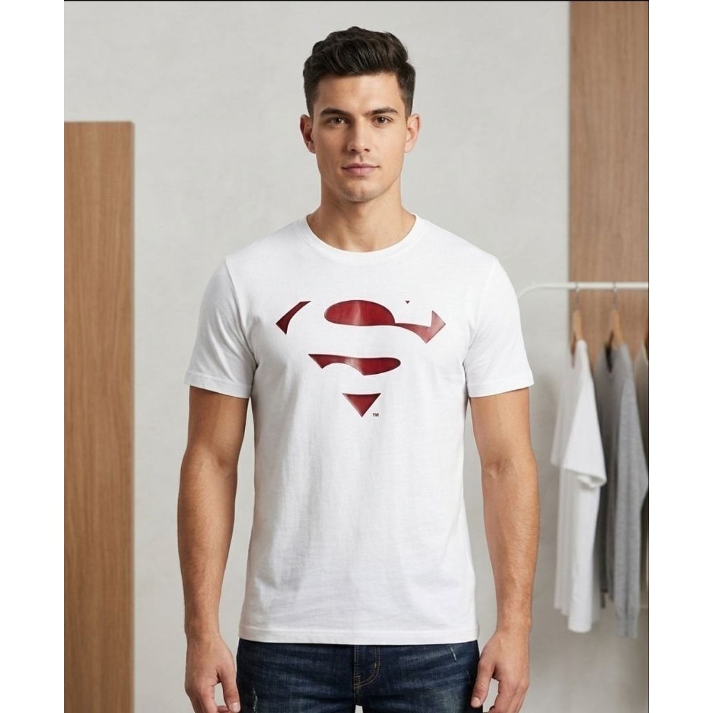 PRELOVED Kaos Superman Putih Original DC Comics UNISEX