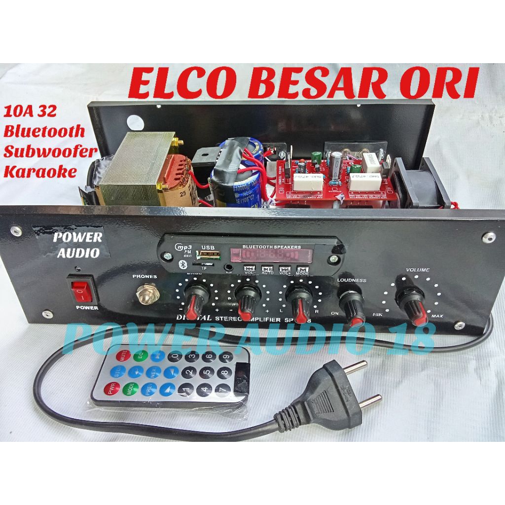 Power Amplifier Rakitan 10 Amper SUBWOOFER, Bluetooth, Karaoke HARGA PROMO