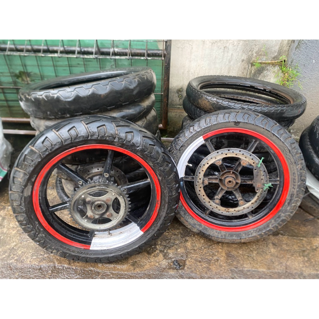 velg set ban tapak lebar ring 17 pnp tiger revo