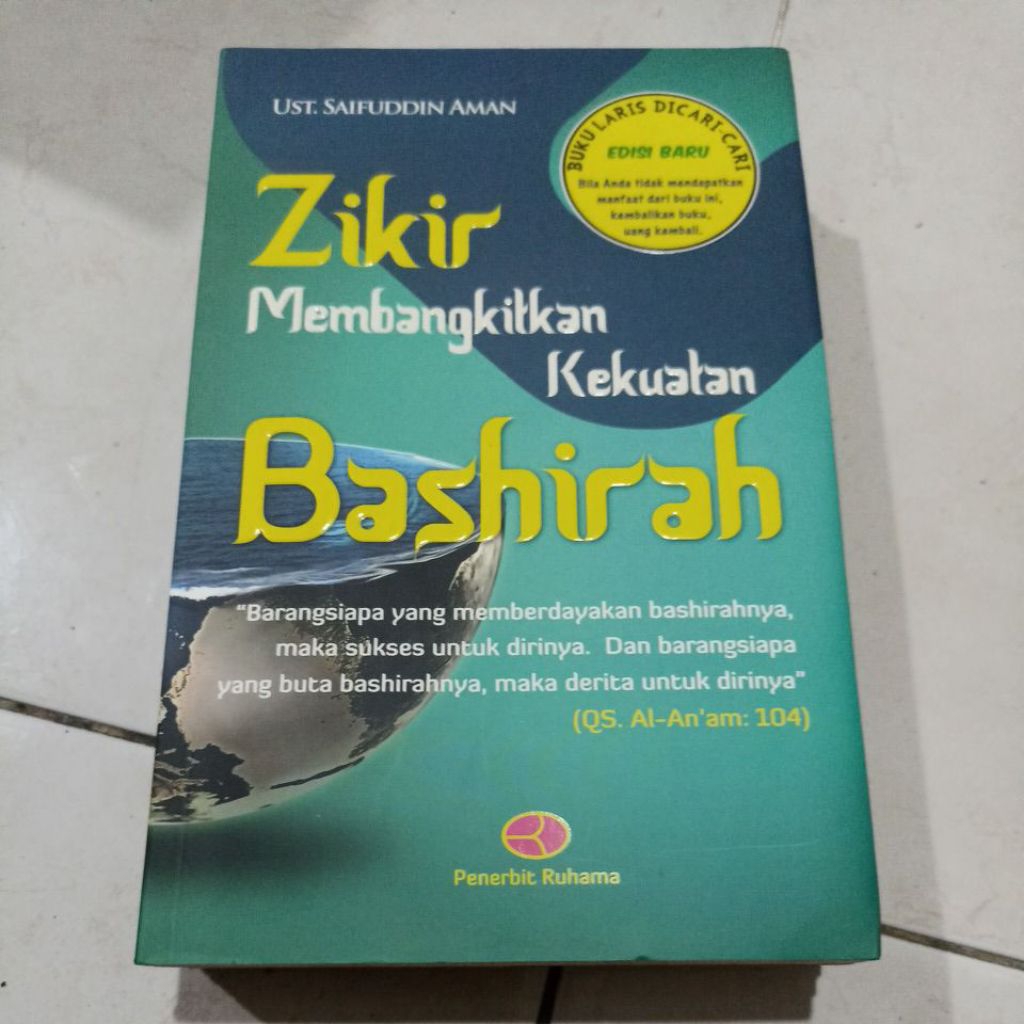 OBRAL BUKU MURAH ORIGINAL / BUKU BACAAN AGAMA ISLAM / ZIKIR MEMBANGKITKAN KEKUATAN BASHIRAH / UST.SA