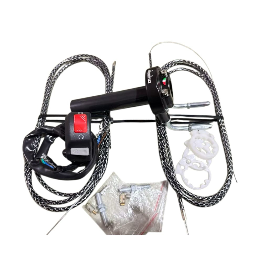 Paket Hemat Gas Spontan + L Gas CNC + 2Kabel Gas Serat Carbon Sonic Fu Vixion NMAX PCX Vario125/150 