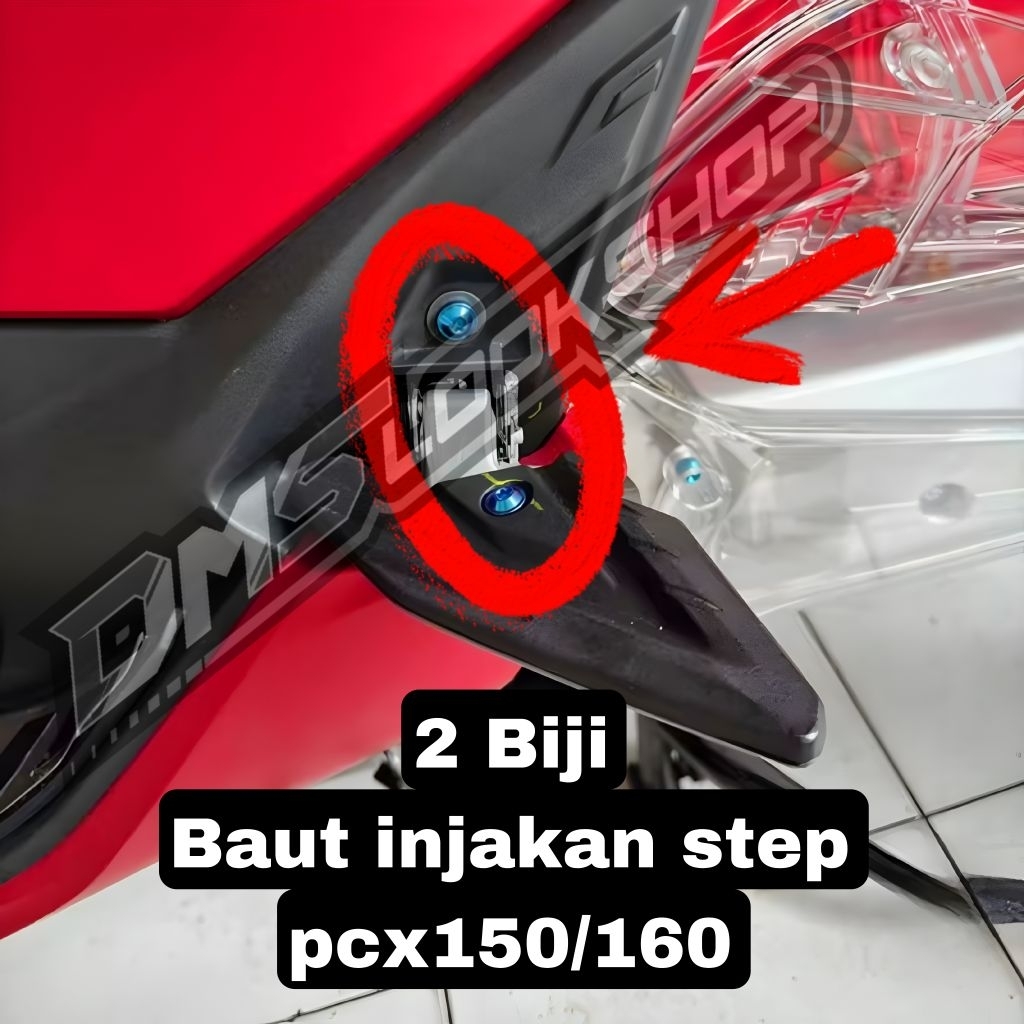 baut titanium injakan step pcx160 pcx150