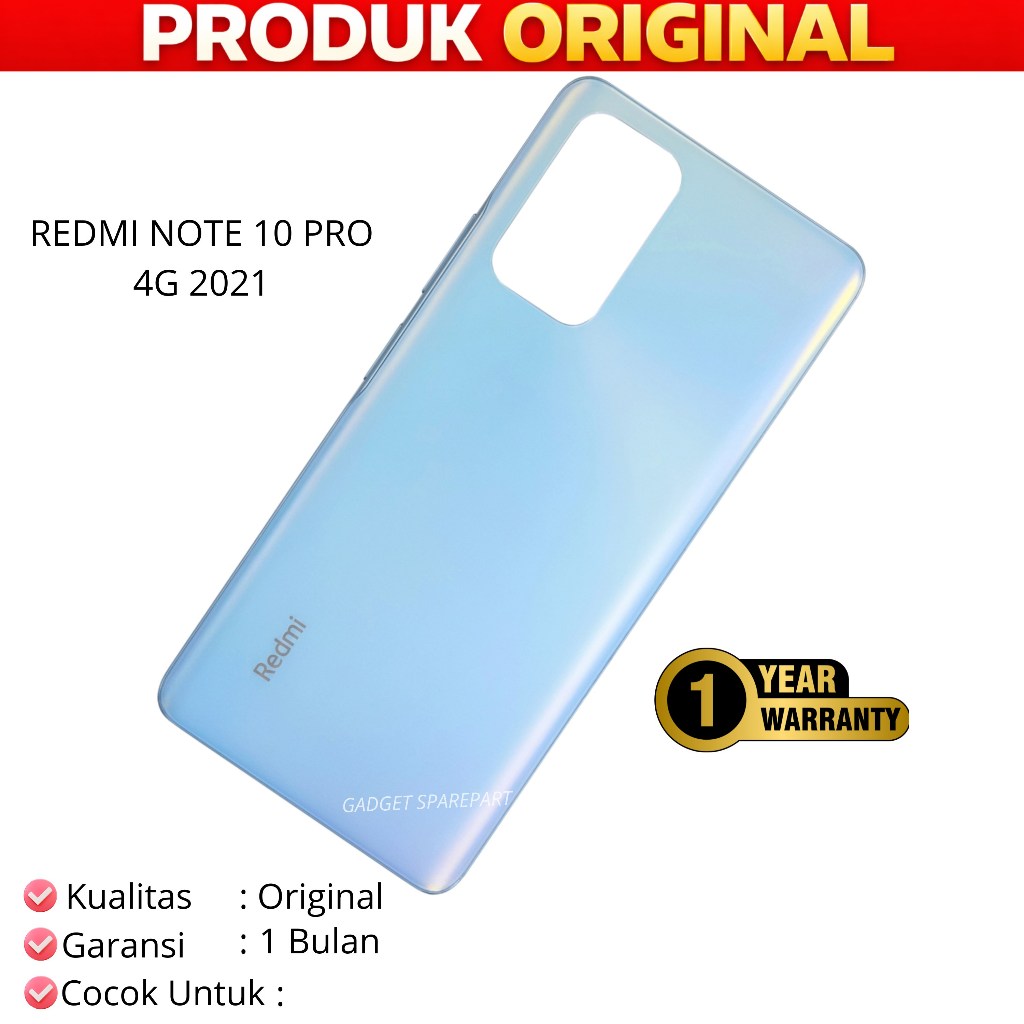 BACKDOOR XIAOMI REDMI NOTE 10 PRO 4G 2021 ORI NEW