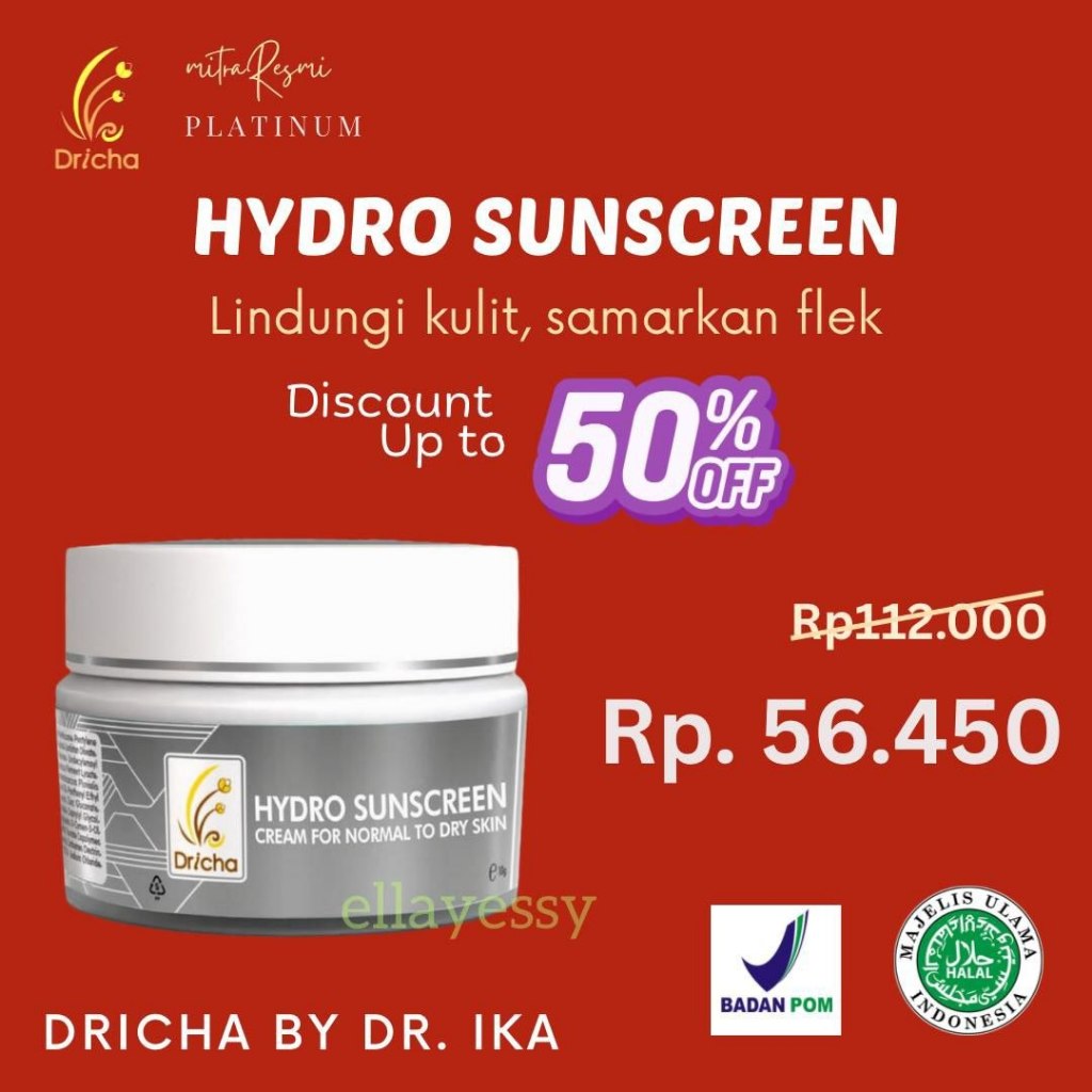 DRICHA SUNSCREEN HYDRO Dricha Malang