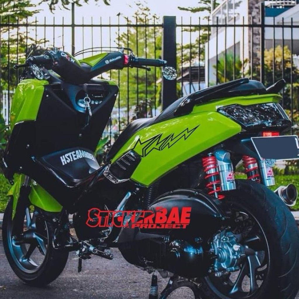 sticker set bintang petir untuk motor sticker cutting premium anti air