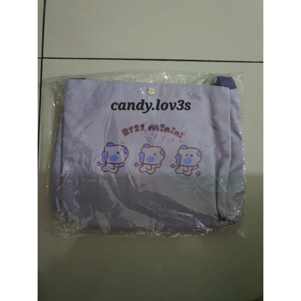 [READY STOCK] BT21 MININI CANVAS CROSS BAG MANG