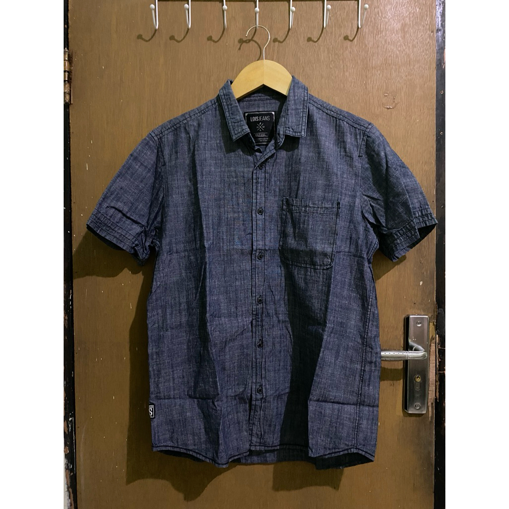 Preloved (PRIA) Kemeja lois jeans lengan pendek