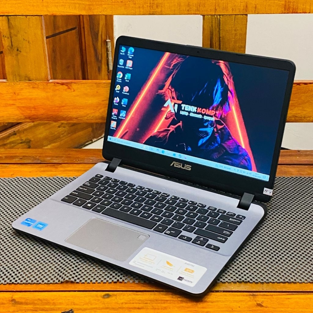 Laptop ASUS A407MA (Intel Celeron N4000) RAM 4GB / SSD 256GB {Second} [MINUS CEK DESKRIPSI]