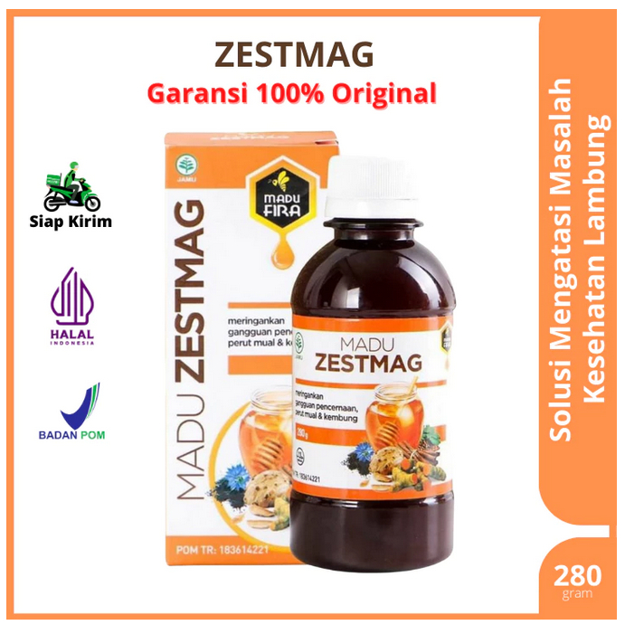 Madu Zestmag Asli Original 100% Obat Asam Lambung Madu Zetmag Madu Lambung