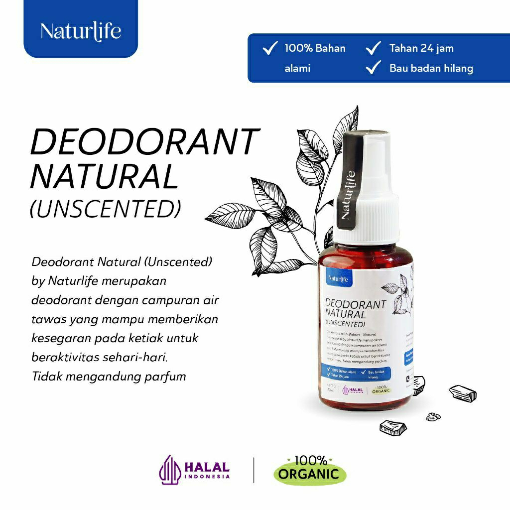 DEODORANT TAWAS NATURAL SPRAY / TAWAS SPRAY 70ML / DEODORANT SPRAY TAWAS CAIR / DEODORANT SPRAY TAWA