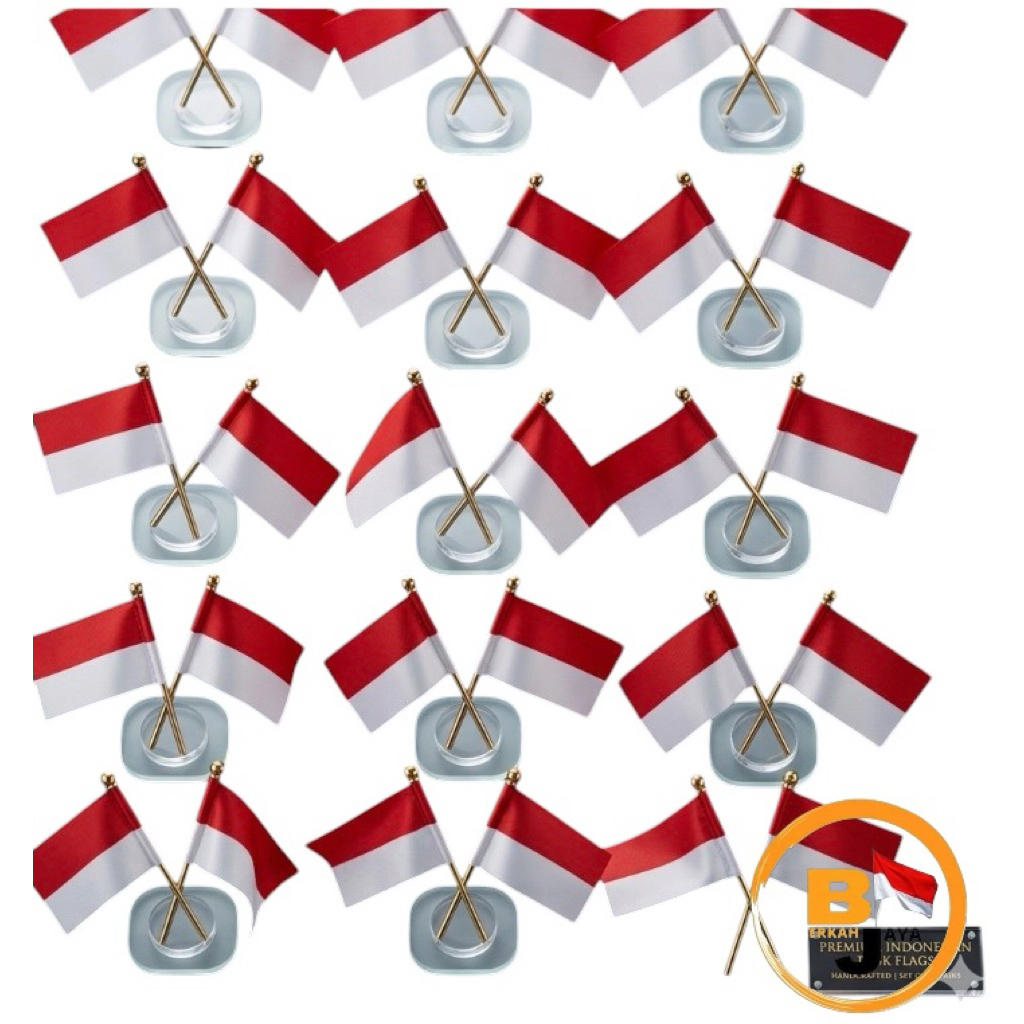 bendera Indonesia bendera silang buat kaca mobil