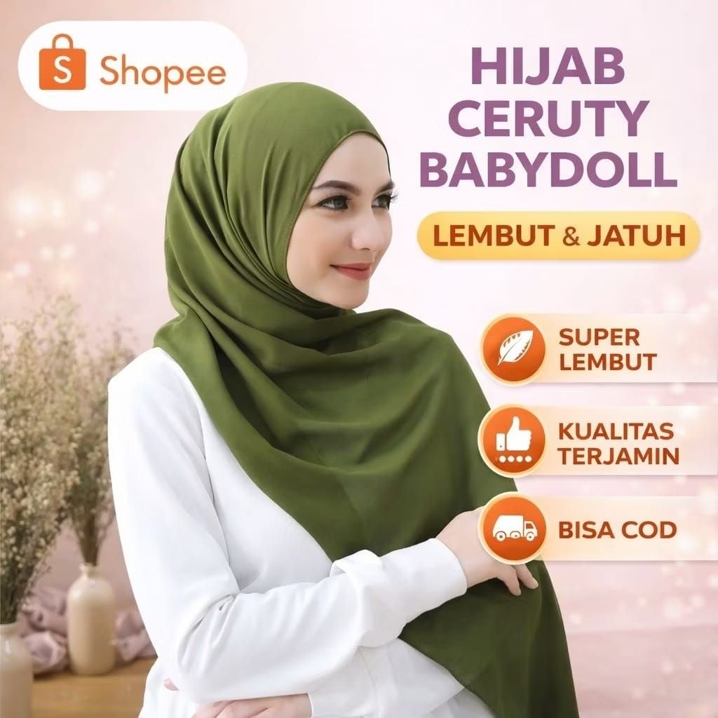 pashmina ceruti premium / pashmina pengantin premium lembut / pashmina ceruti babydoll