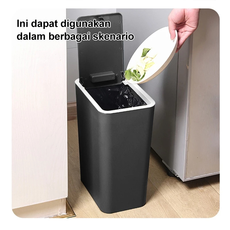 Tempat sampah plastik Tempat sampah tertutup Tempat sampah berkapasitas besar Tempat sampah dapur
