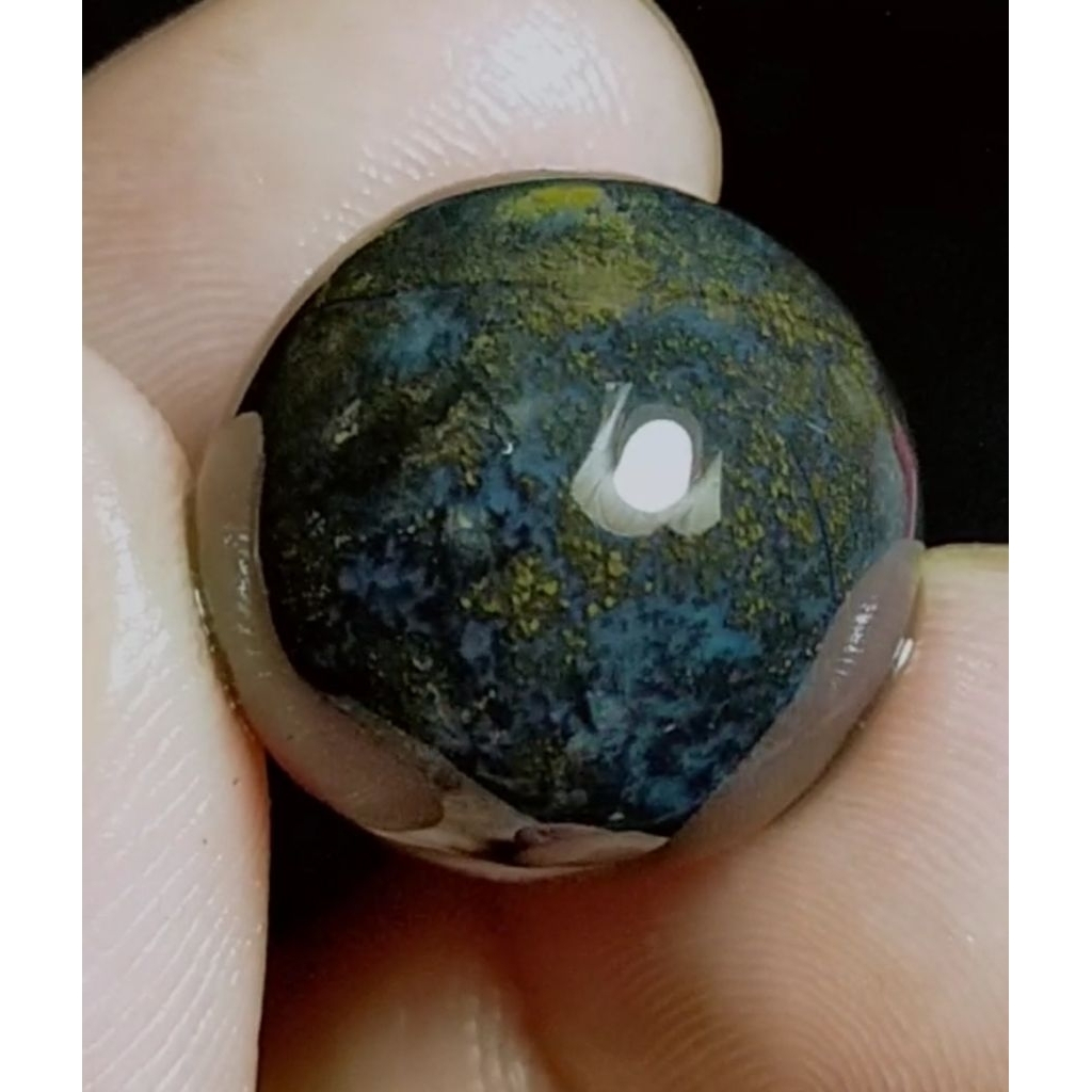 D54 - Batu BACAN KEMBANG - Pola Kasar - Bodyglass Natural Kristal Murah