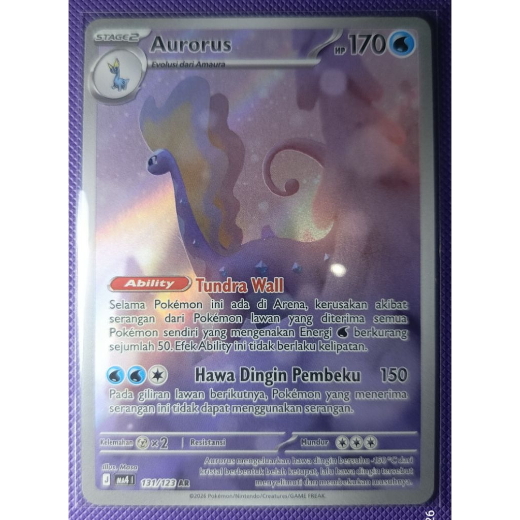 Pokemon Indonesia - AURORUS (ART RARE)