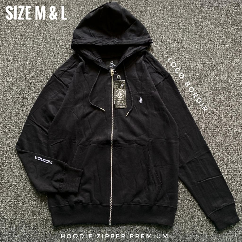 Jaket Hoodie Zipper Cowok Resleting Bahan Baby Terry Premium