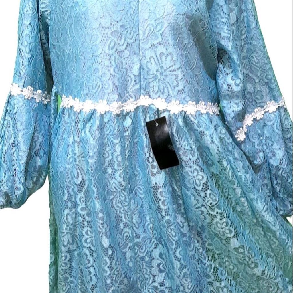 Gamis Brukat Malika Remaja Tanggung  Estimasi Usia 11-15 Tahun