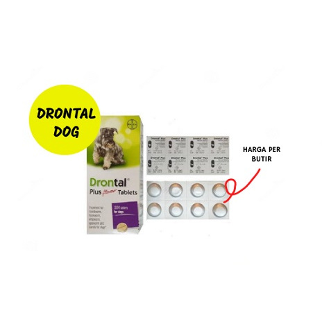 Drontal Dog Obat Cacing Anjing Drontal Tablet Drontal Anjing