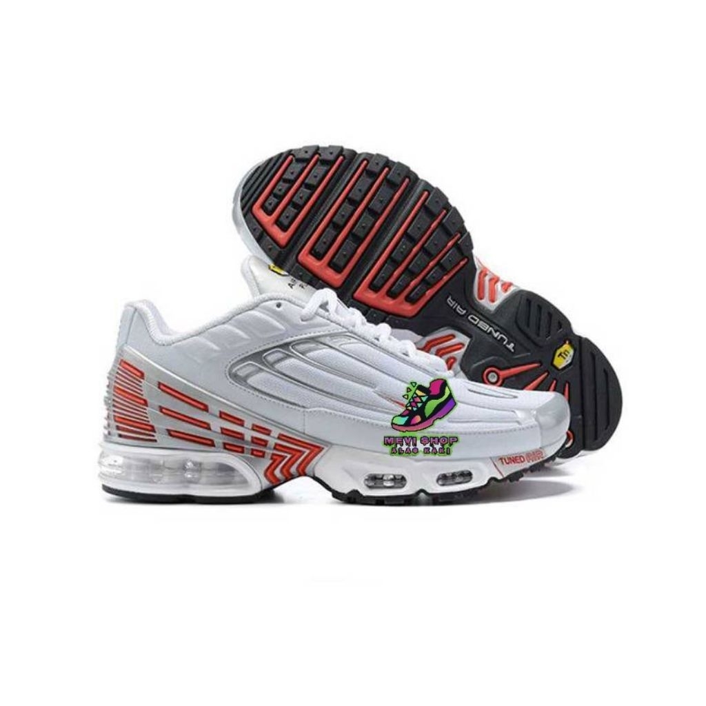 SEPATU TN PLUS 3 WHITE RED