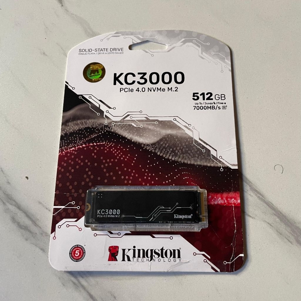 SSD Kingstone KC3000 512gb NVMe M.2 PCIE GEN 4
