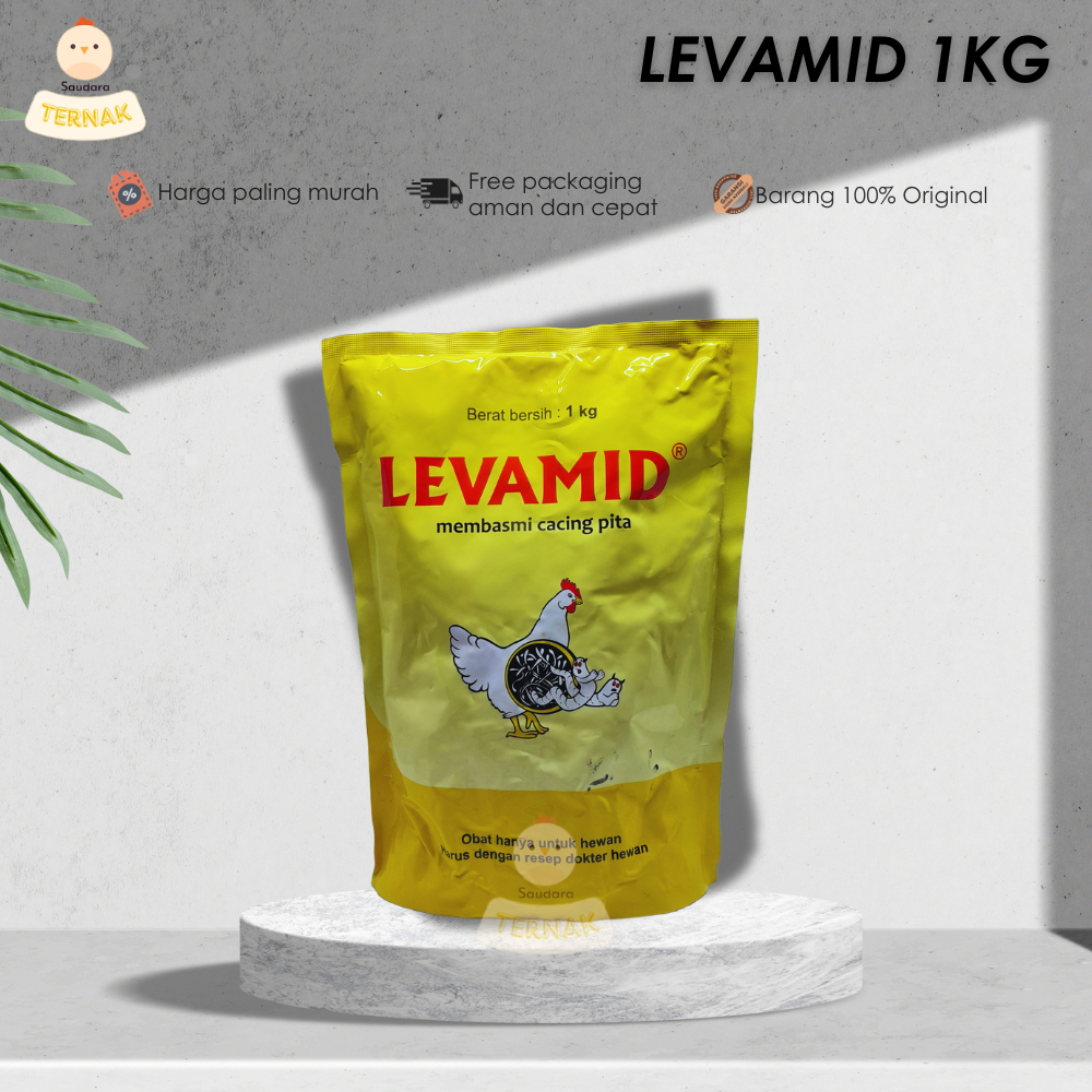 Levamid 1 kg Obat Cacing Pita Gilik Pada Ayam Ampuh Medion