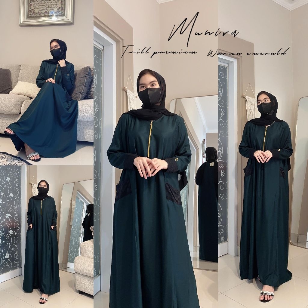 Grosir Fairuz | Daster Arab Fairuz Munira - Dress twill premium - gamis jumbo