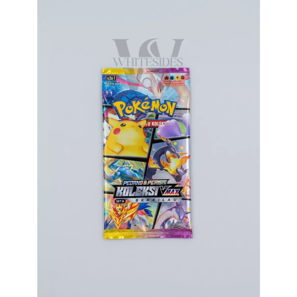 Booster Pack - SC3A 2021 Pedang & Perisai Koleksi VMax Set A Berkilau Pokemon Charizard Snorlax Psyd