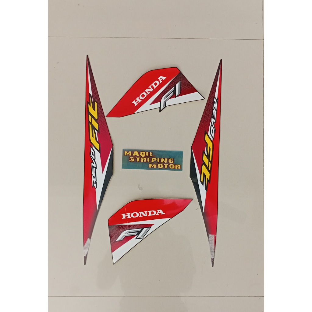 stiker striping motor honda revo fit tahun 2022 bahan 100% original