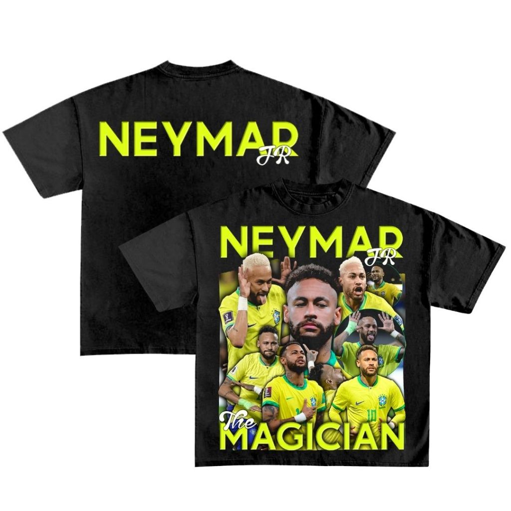 DBRONX "Neymar JR" Oversized T-Shirt | Black | Kaos Oversize | Vintage | Atasan | COD