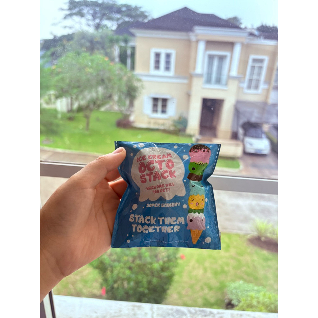 punimaru original squishy Ice cream Octo Stacks cute pineapple (Lengkap)