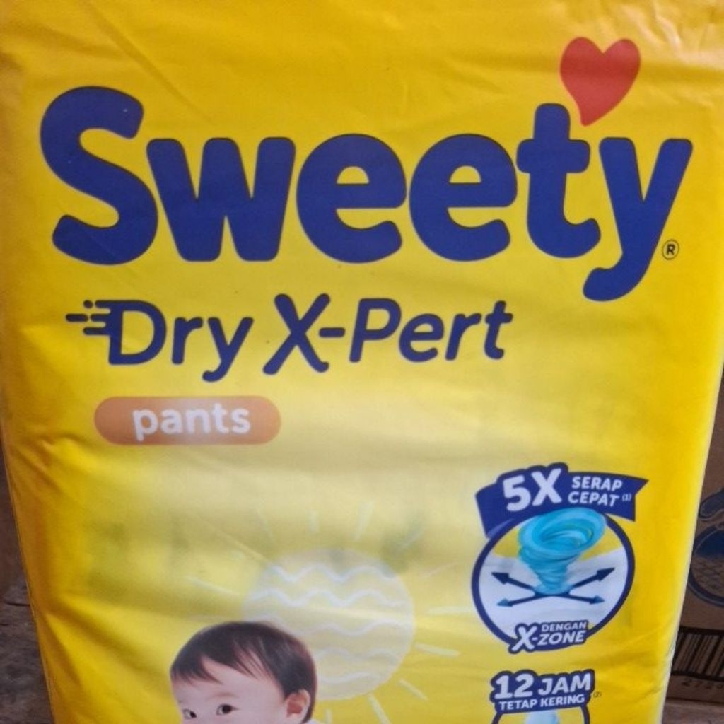 Popok Celana Bayi Sweety Dry Expert Ukuran M32 1Ball