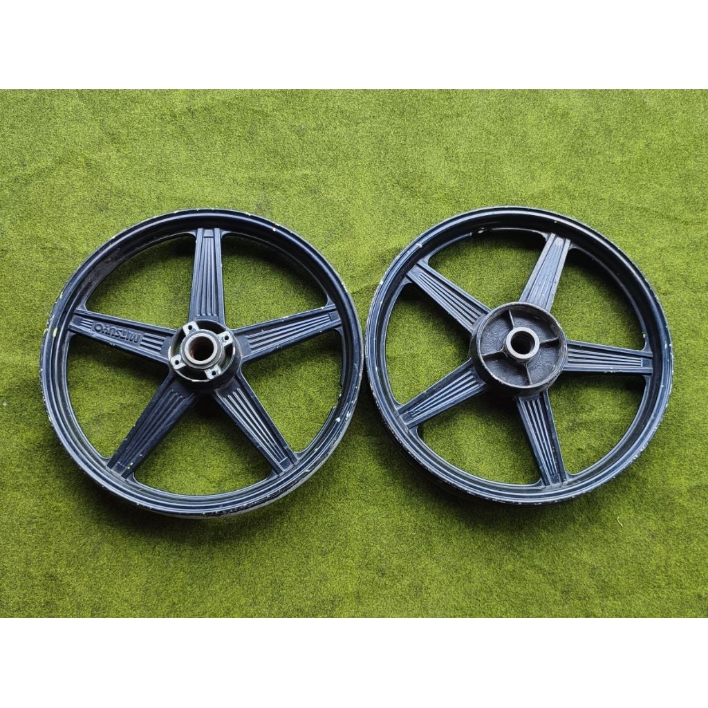 VELG MITSUYO ORIGINAL JAPAN SET DEPAN BELAKANG RING 17 PNP BEBEK YAMAHA (JUPITER/VEGA/CRIPTON) KONDI