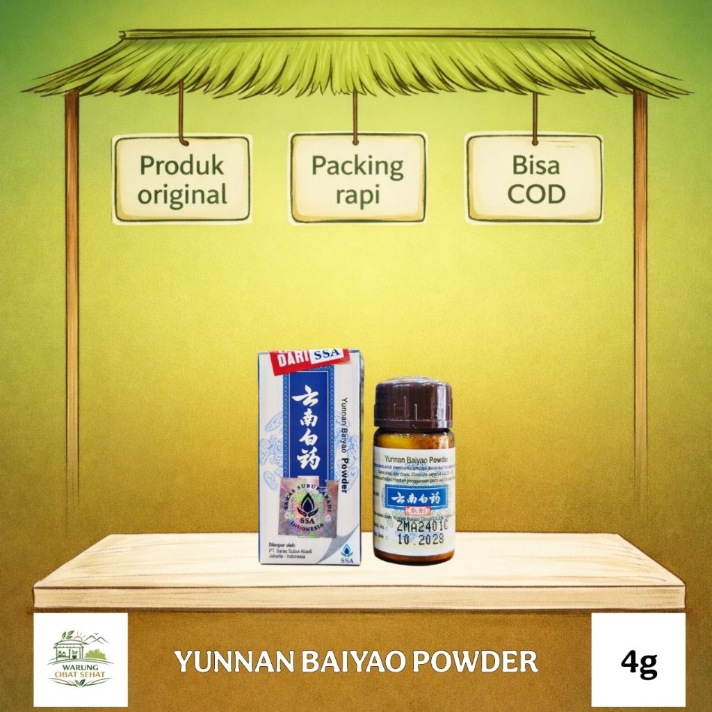 Yunnan Baiyao Powder Obat Bubuk Herbal China Untuk Luka Luar Luka Basah Luka Diabetes