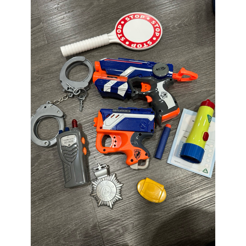 ELC POLICE CAGE - 2 Nerf gun 1 peluru