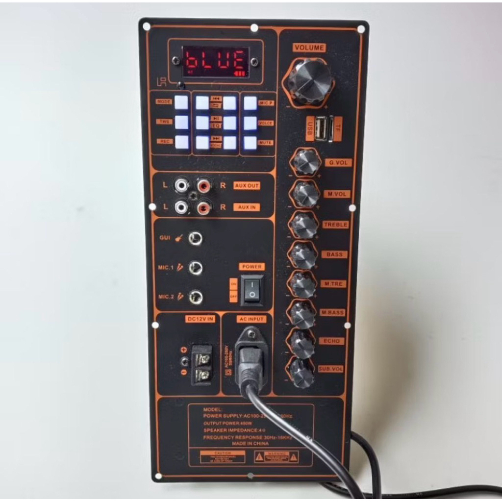 Angkat 4 Spiker 12 in Mesin Spiker Aktif Subwoofer Speaker Karoke Portabel Profesional Kit Amplifier