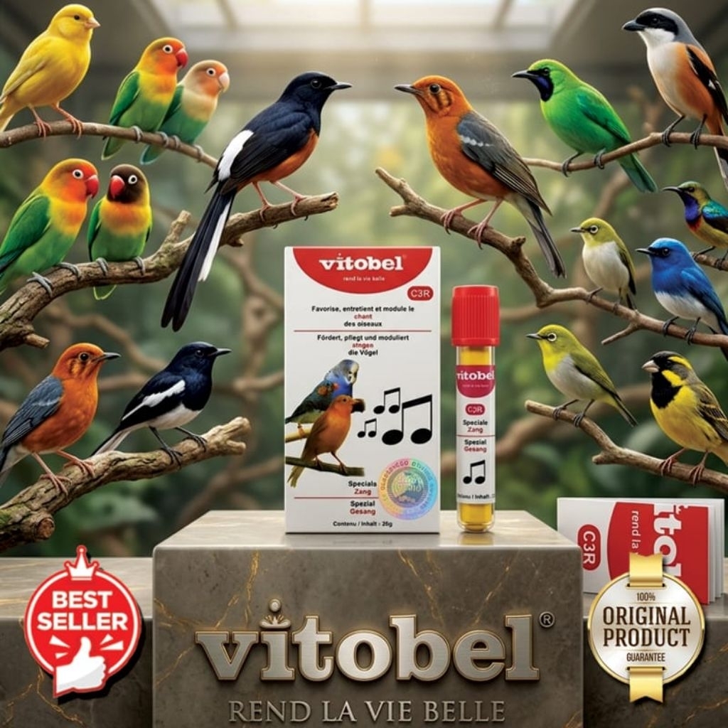 Vitobel C3R - untuk mengoptimalkan kualitas dan volume suara burung kontes murai kenari cucak ijo ce